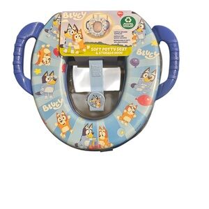 Soft Potty Seat with Storage Hook - Blue